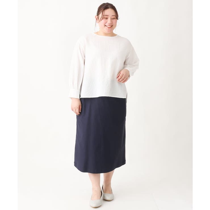 【大きいサイズ】さらさらストレッチタイトスカート | eur3 | 詳細画像4 