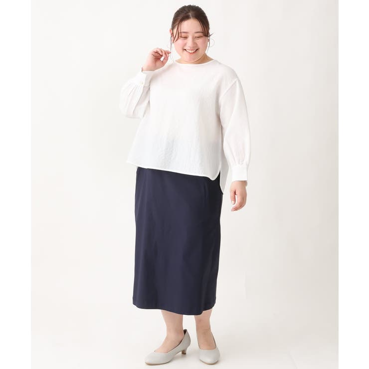 【大きいサイズ】さらさらストレッチタイトスカート | eur3 | 詳細画像5 