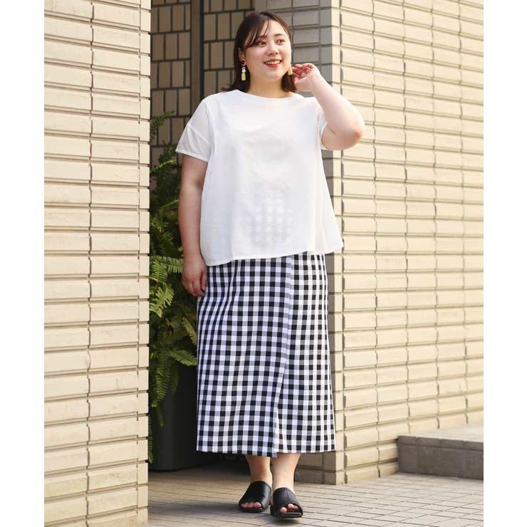 【大きいサイズ/a.v.v×eur3】ラップ風スカート | eur3 | 詳細画像32 