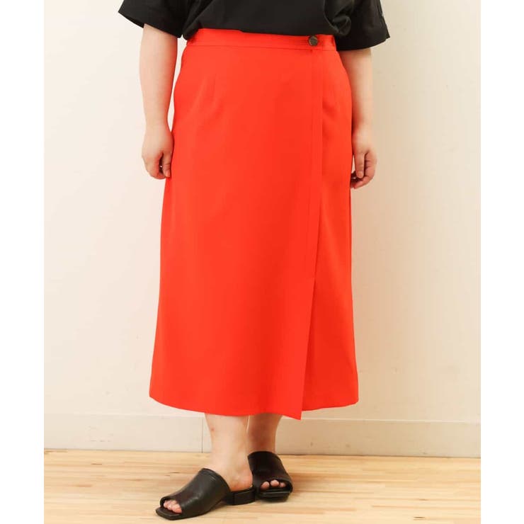 【大きいサイズ/a.v.v×eur3】ラップ風スカート | eur3 | 詳細画像8 