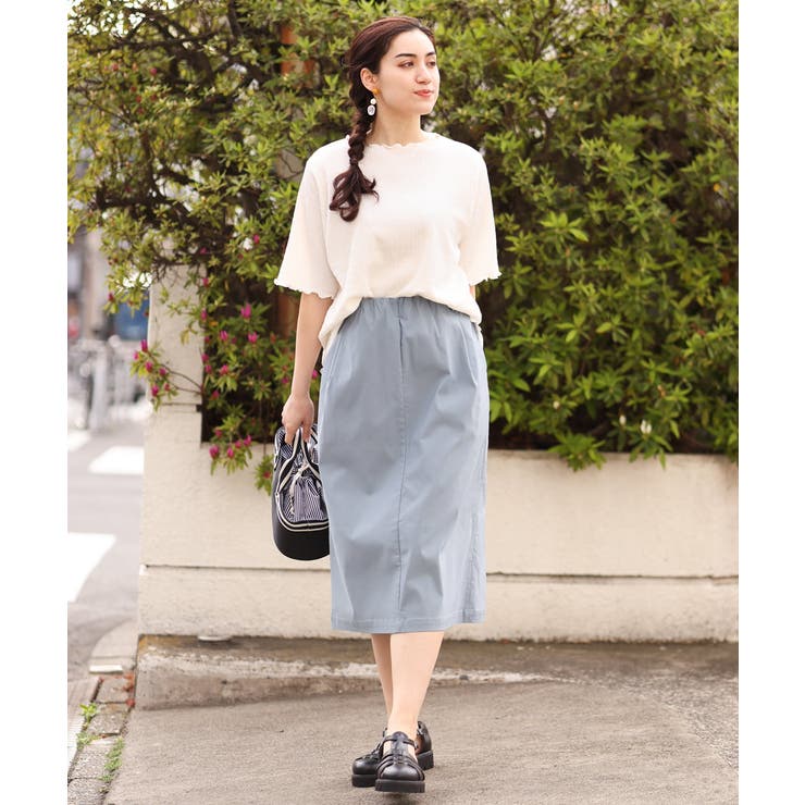 【大きいサイズ/接触冷感】さらさらストレッチタイトスカート | eur3 | 詳細画像3 