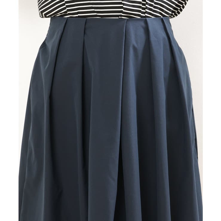 【大きいサイズ/a.v.v×eur3】撥水タックフレアスカート | eur3 | 詳細画像21 