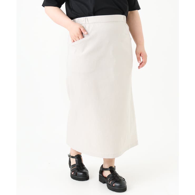 【大きいサイズ/a.v.v×eur3】ストレッチタイトスカート | eur3 | 詳細画像9 