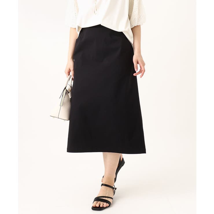 ブラック(94) | 【大きいサイズ/a.v.v×eur3】ストレッチタイトスカート | eur3