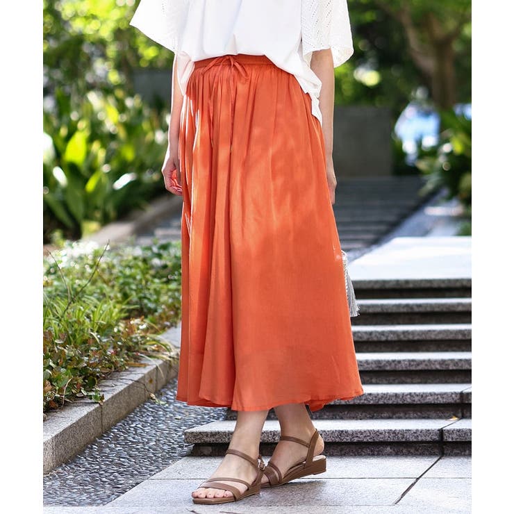 【大きいサイズ】コットンボイルサマースカート | eur3 | 詳細画像1 