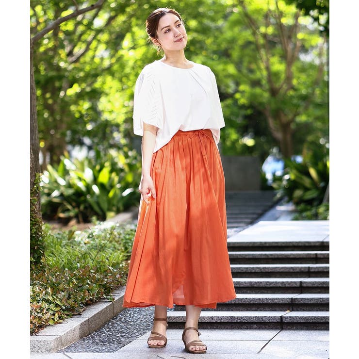 【大きいサイズ】コットンボイルサマースカート | eur3 | 詳細画像3 