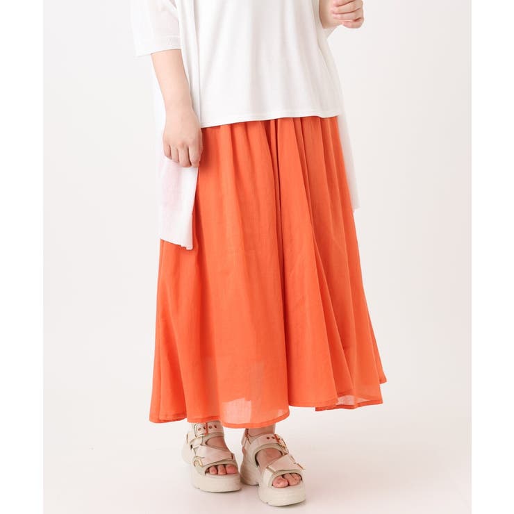 【大きいサイズ】コットンボイルサマースカート | eur3 | 詳細画像5 