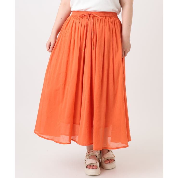 【大きいサイズ】コットンボイルサマースカート | eur3 | 詳細画像7 