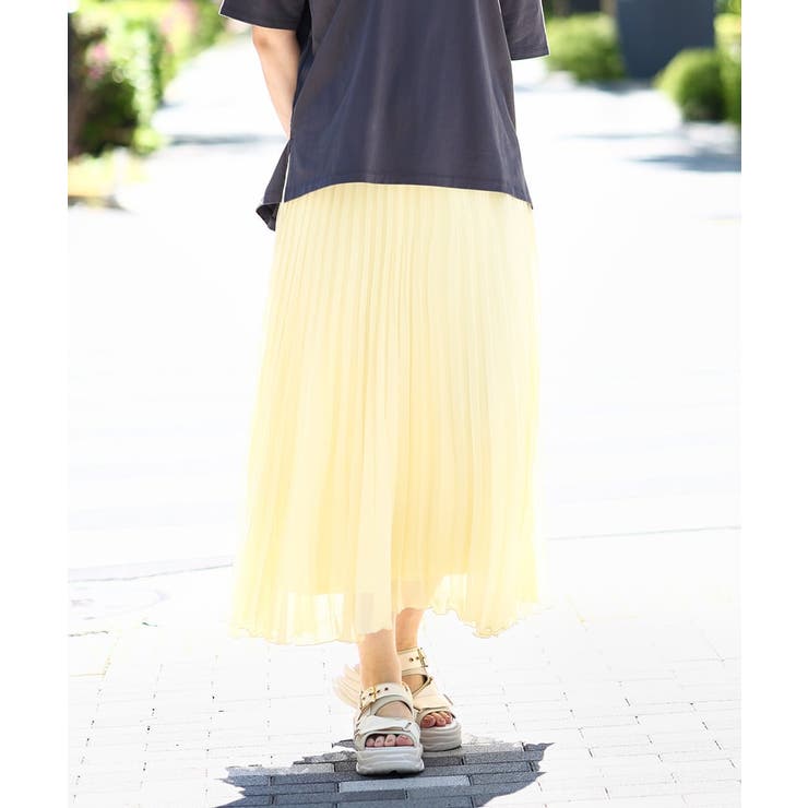 【大きいサイズ/a.v.v×eur3】ランダムプリーツスカート | eur3 | 詳細画像1 