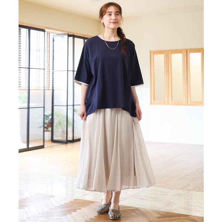 【大きいサイズ/a.v.v×eur3】シア―フレアスカート | eur3 | 詳細画像11 
