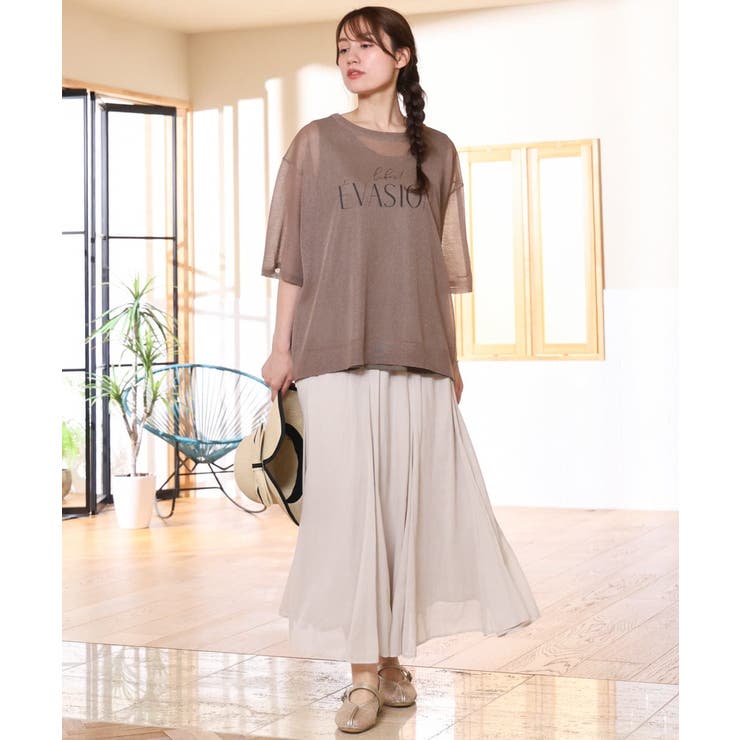 【大きいサイズ/a.v.v×eur3】シア―フレアスカート | eur3 | 詳細画像12 