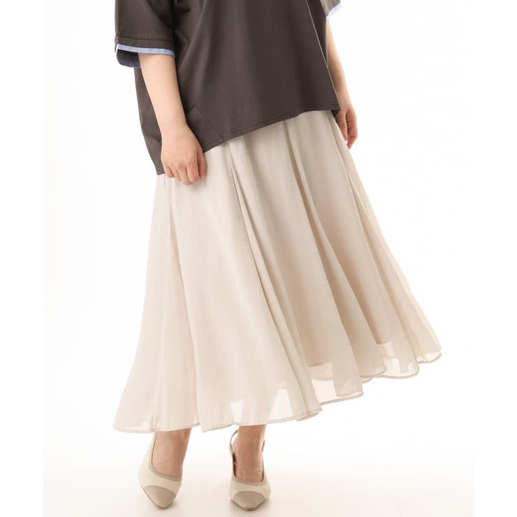 【大きいサイズ/a.v.v×eur3】シア―フレアスカート | eur3 | 詳細画像14 