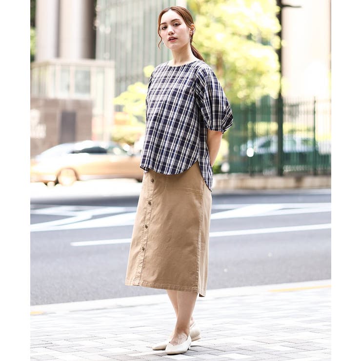 【大きいサイズ】フロントボタンタイトスカート | eur3 | 詳細画像15 