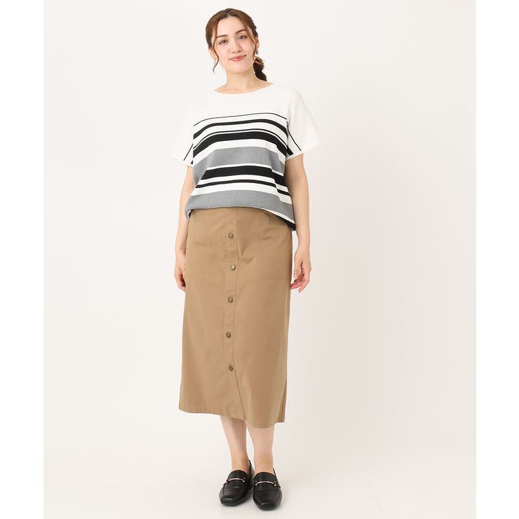 【大きいサイズ】フロントボタンタイトスカート | eur3 | 詳細画像17 