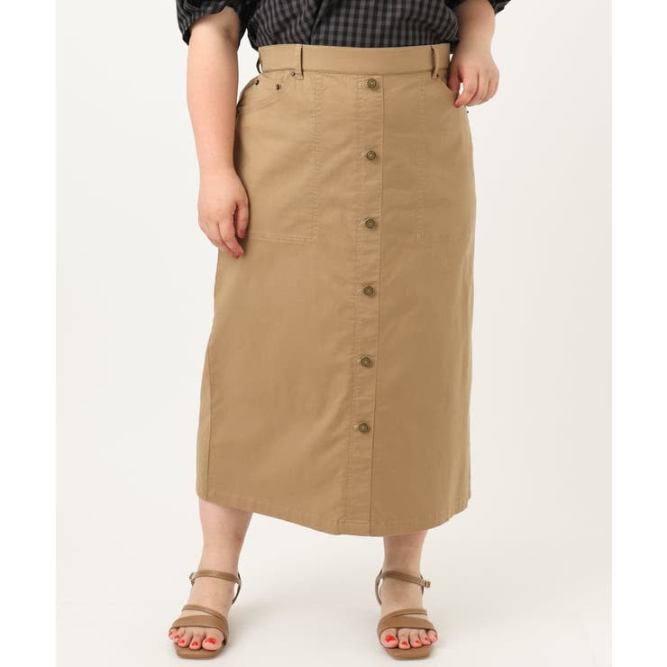 【大きいサイズ】フロントボタンタイトスカート | eur3 | 詳細画像21 