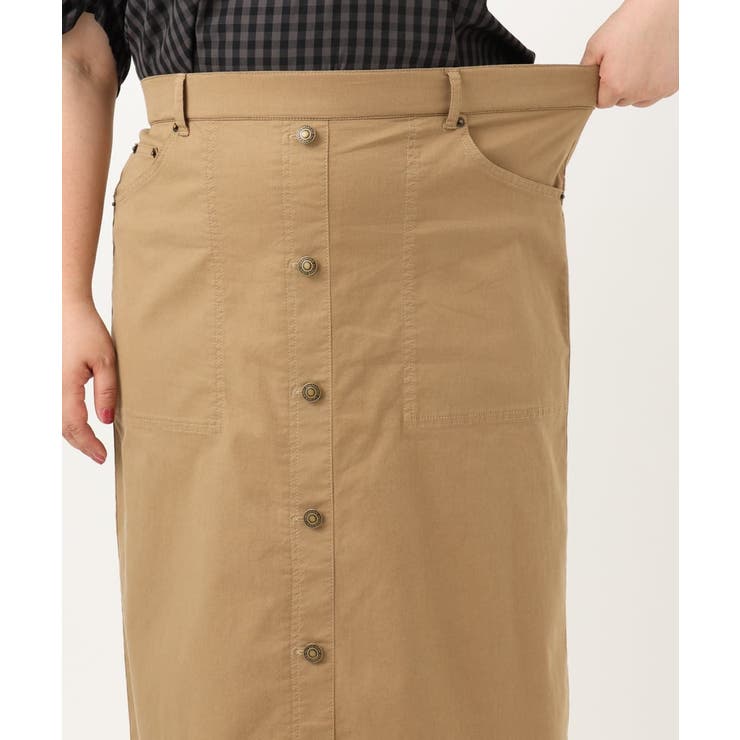 【大きいサイズ】フロントボタンタイトスカート | eur3 | 詳細画像30 