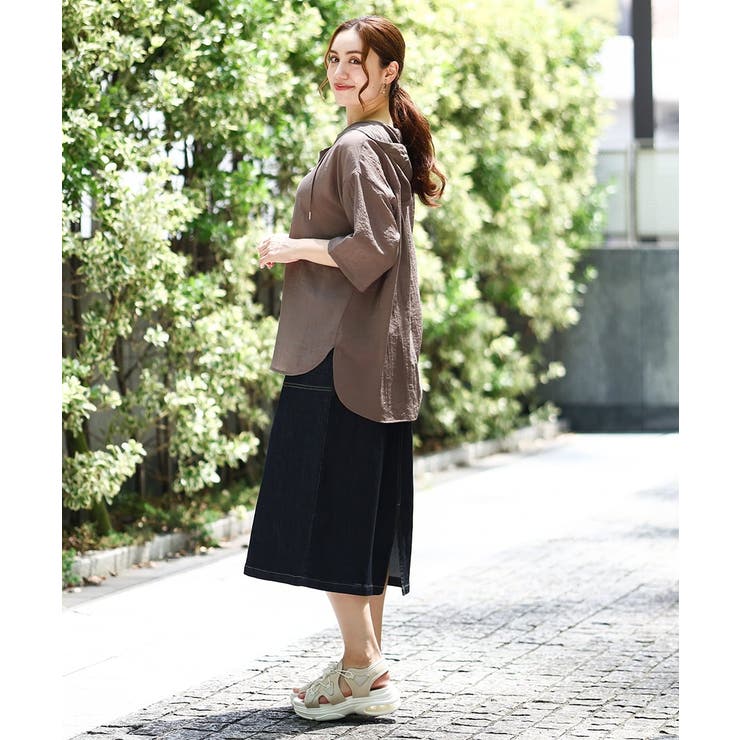 【大きいサイズ】フロントボタンタイトスカート | eur3 | 詳細画像4 