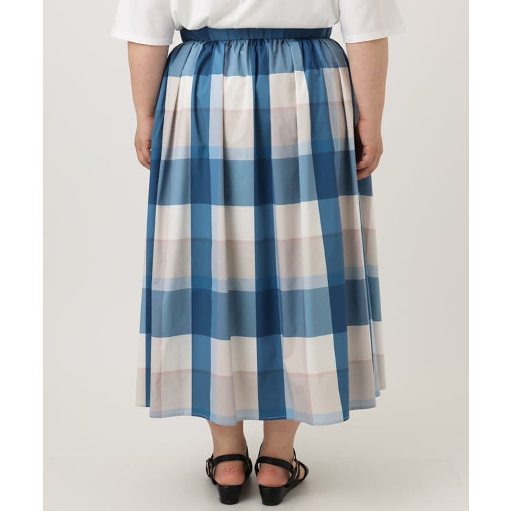 【大きいサイズ/a.v.v×eur3】ビックチェックタフタスカート | eur3 | 詳細画像16 