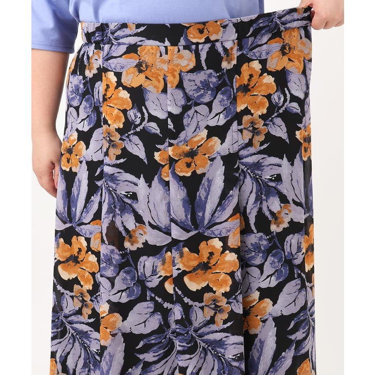 【大きいサイズ】フラワーフレアスカート | eur3 | 詳細画像25 