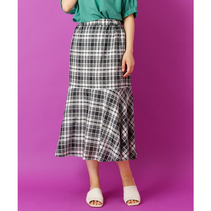 【大きいサイズ/a.v.v×eur3】チェック柄マーメイドスカート | eur3 | 詳細画像19 