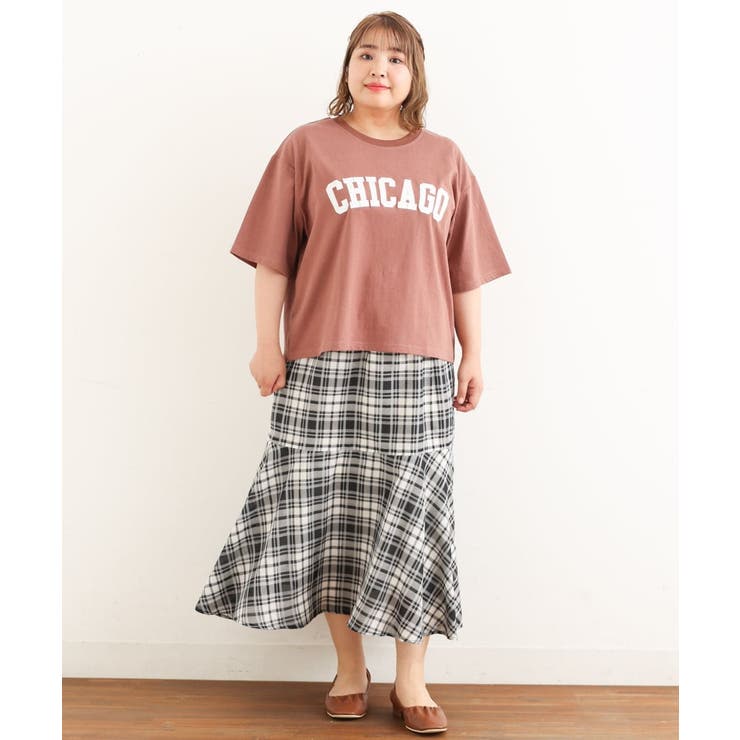 【大きいサイズ/a.v.v×eur3】チェック柄マーメイドスカート | eur3 | 詳細画像26 