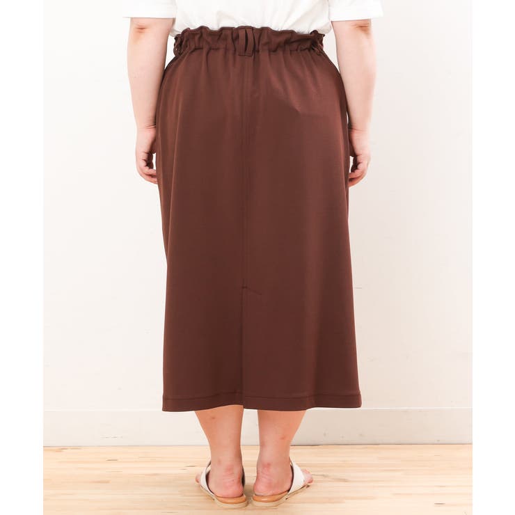 【大きいサイズ】カットジョーゼットタイトスカート | eur3 | 詳細画像10 