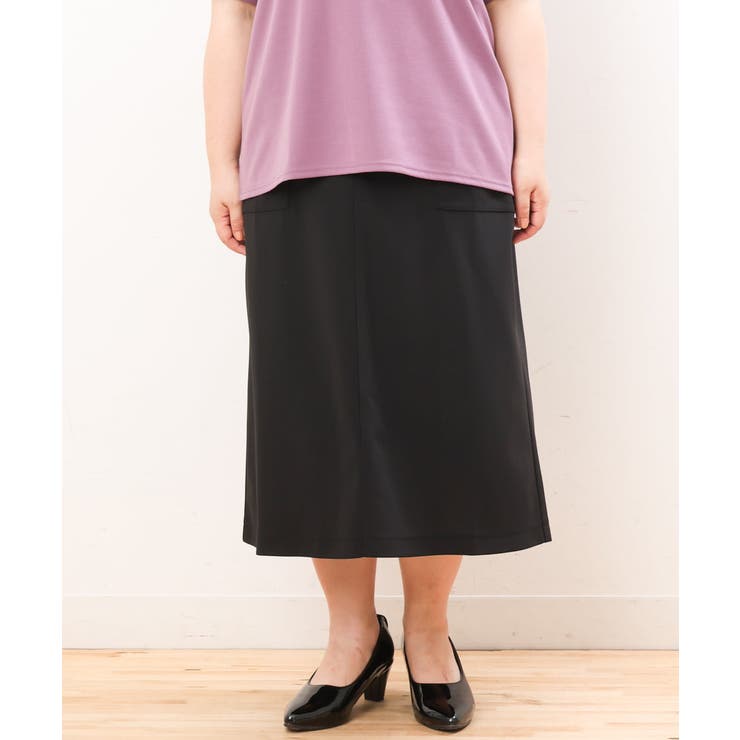 【大きいサイズ】カットジョーゼットタイトスカート | eur3 | 詳細画像23 