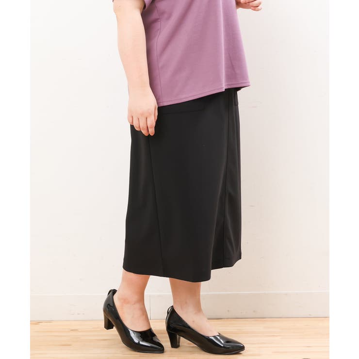 【大きいサイズ】カットジョーゼットタイトスカート | eur3 | 詳細画像24 