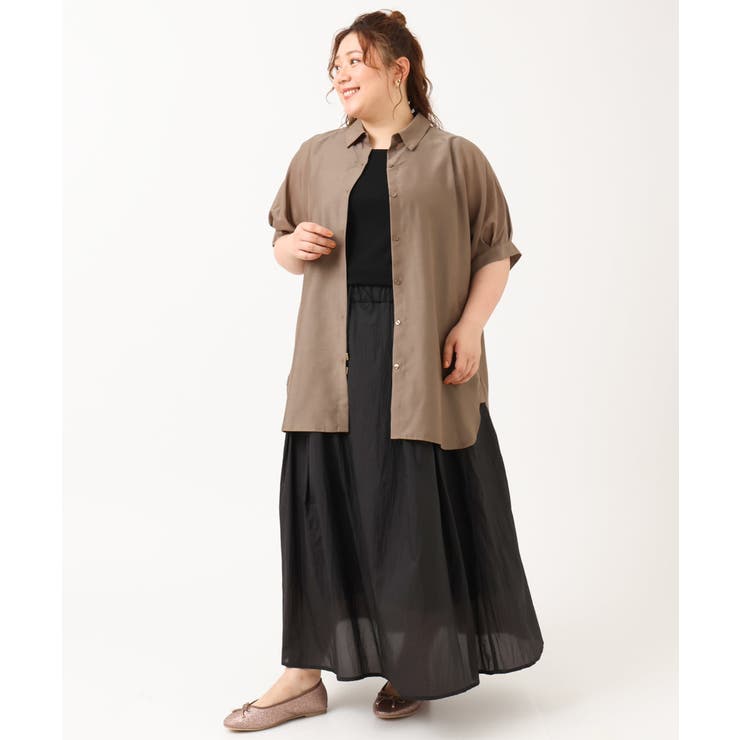 【大きいサイズ】シアーオーガンジースカート | eur3 | 詳細画像27 