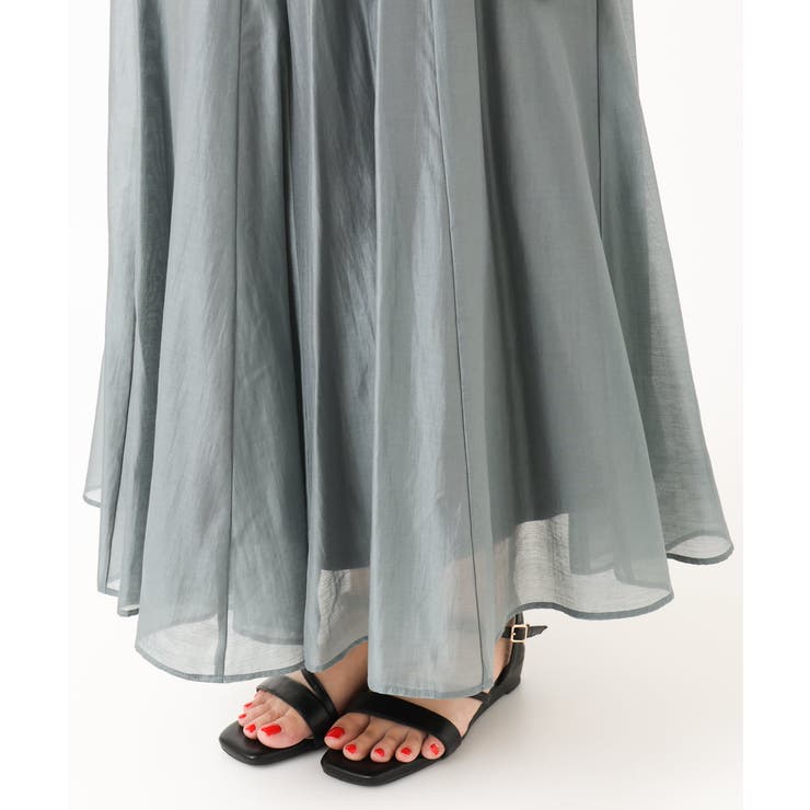 【大きいサイズ/a.v.v×eur3】シアーシャイニースカート | eur3 | 詳細画像24 