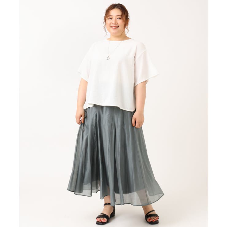 【大きいサイズ/a.v.v×eur3】シアーシャイニースカート | eur3 | 詳細画像27 