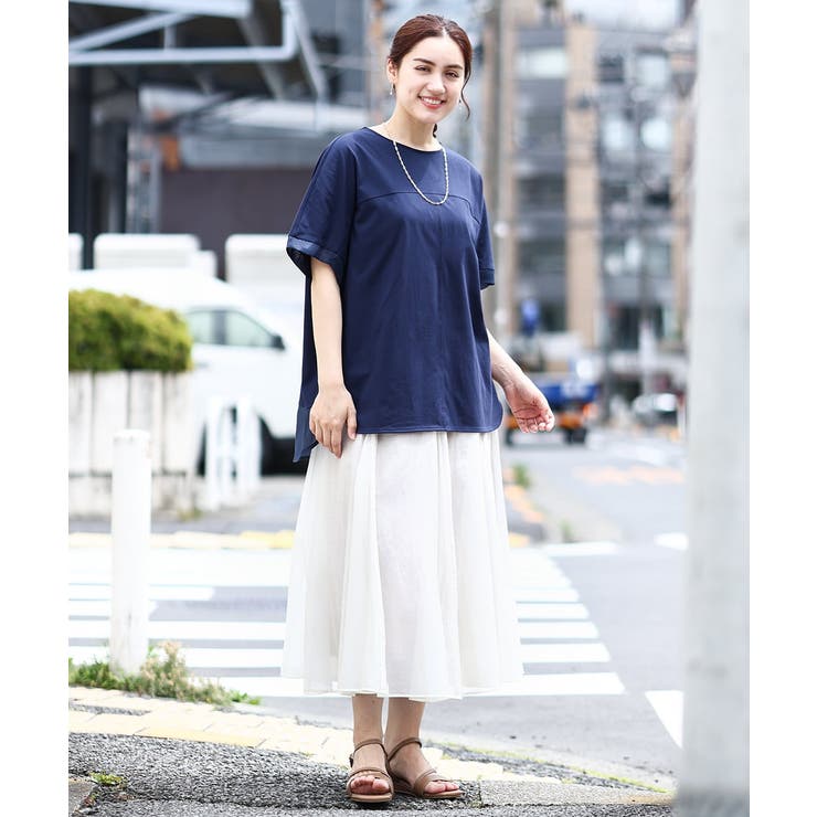 【大きいサイズ/a.v.v×eur3】シアーシャイニースカート | eur3 | 詳細画像6 