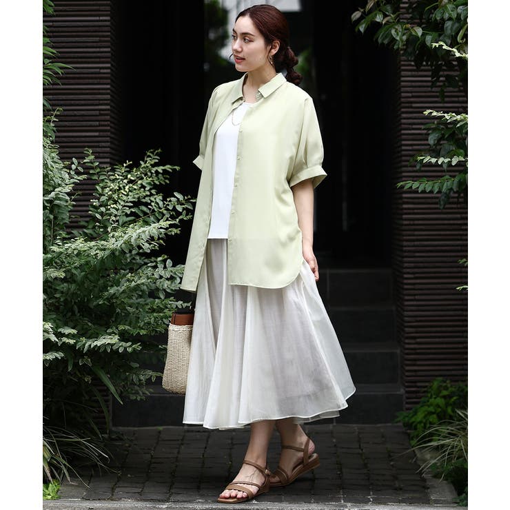 【大きいサイズ/a.v.v×eur3】シアーシャイニースカート | eur3 | 詳細画像8 