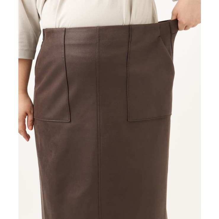 【大きいサイズ】フェイクレザータイトスカート | eur3 | 詳細画像10 