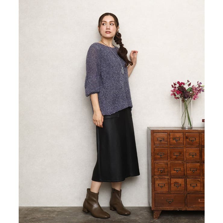 【大きいサイズ】フェイクレザータイトスカート | eur3 | 詳細画像22 