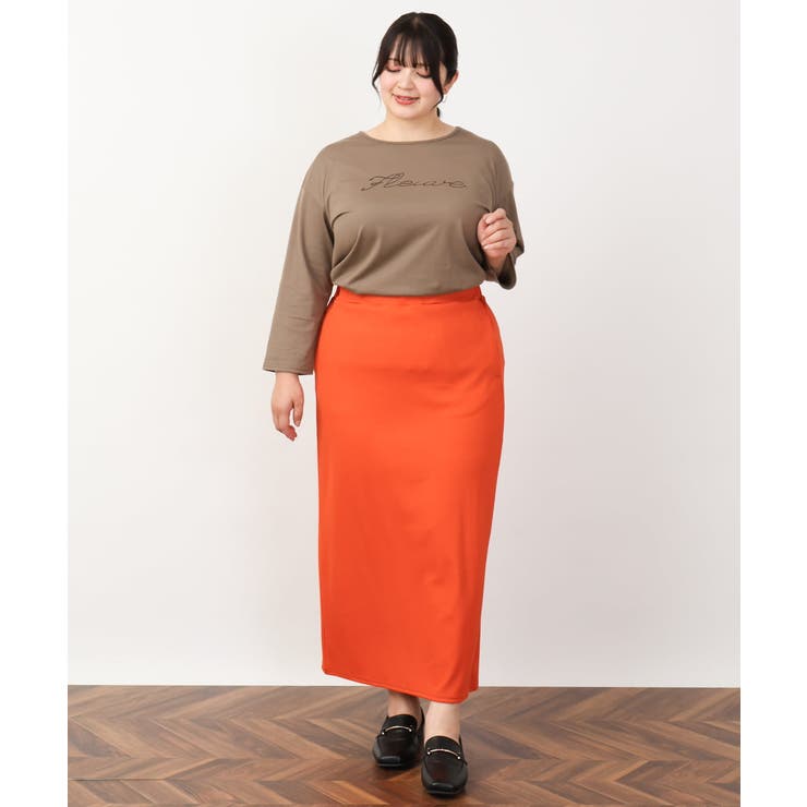 【大きいサイズ】リブカットタイトスカート | eur3 | 詳細画像23 