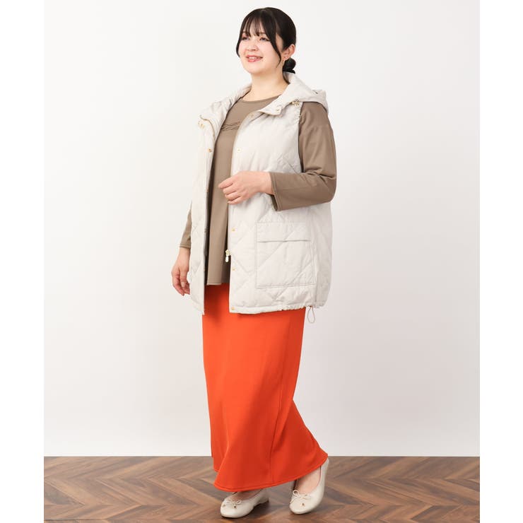 【大きいサイズ】リブカットタイトスカート | eur3 | 詳細画像25 