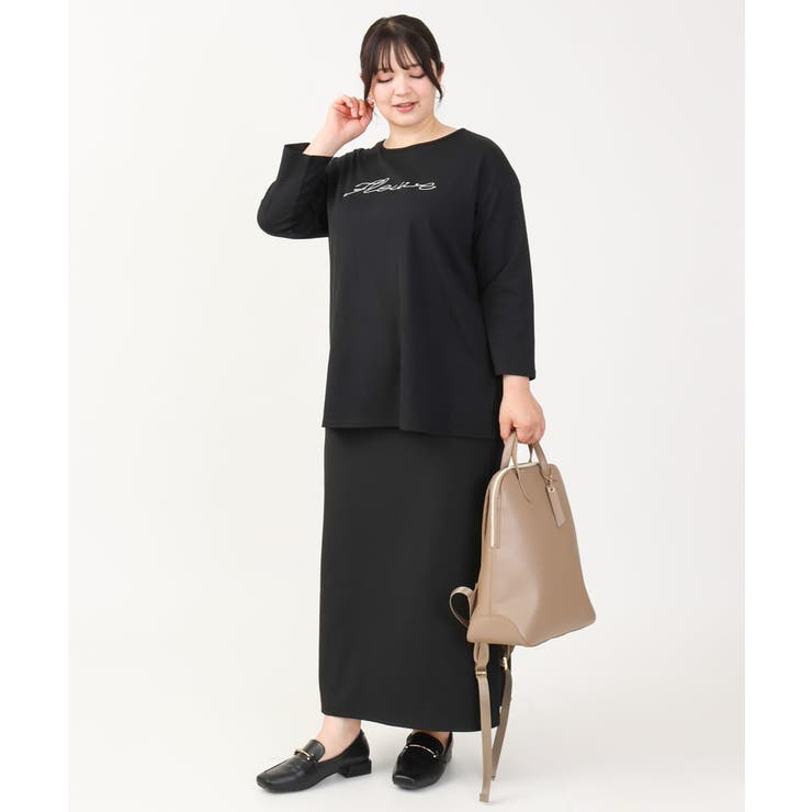 【大きいサイズ】リブカットタイトスカート | eur3 | 詳細画像39 