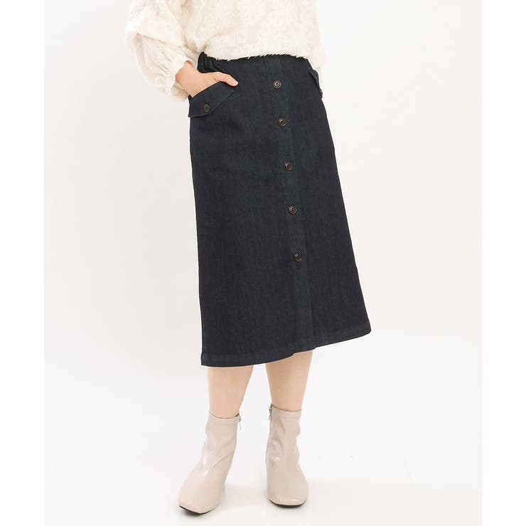 【大きいサイズ】フロントボタンタイトスカート | eur3 | 詳細画像2 