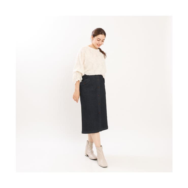 【大きいサイズ】フロントボタンタイトスカート | eur3 | 詳細画像4 