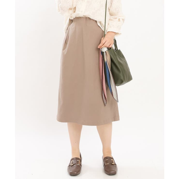 モカ(84) | 【大きいサイズ】さらさらストレッチタイトスカート | eur3