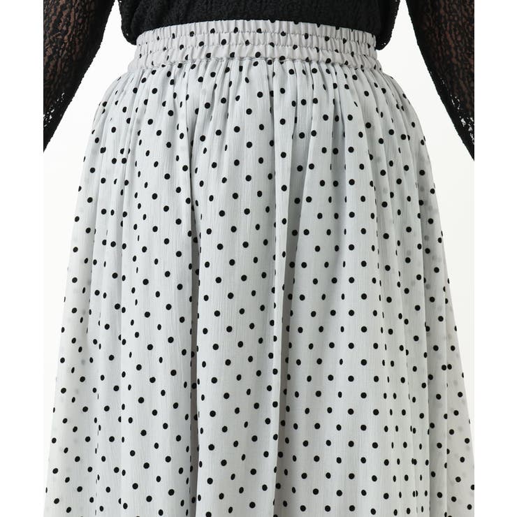 【大きいサイズ】フロッキードットシアースカート | eur3 | 詳細画像11 