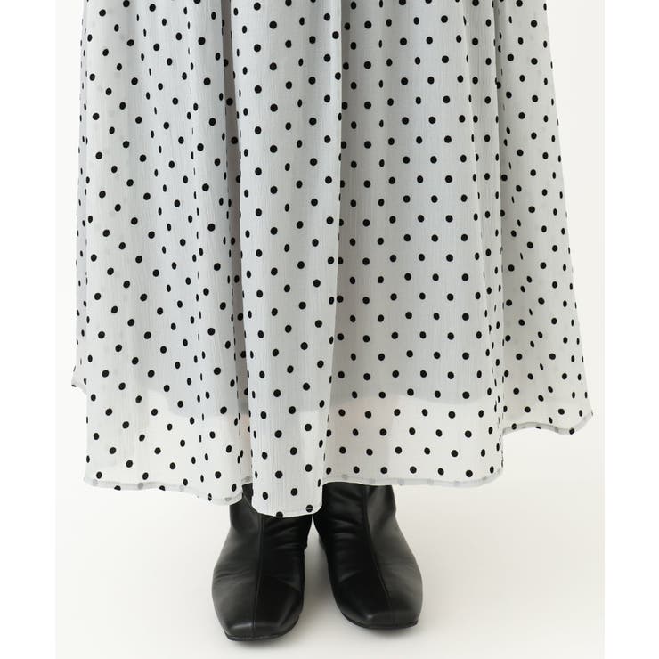 【大きいサイズ】フロッキードットシアースカート | eur3 | 詳細画像12 