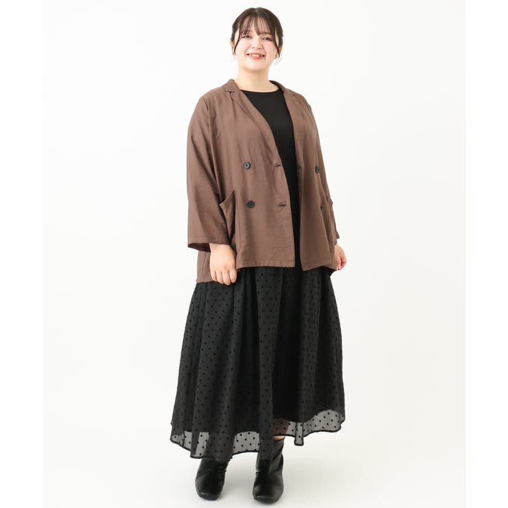 【大きいサイズ】フロッキードットシアースカート | eur3 | 詳細画像25 