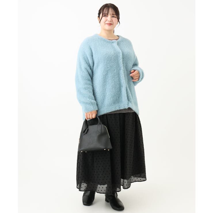 【大きいサイズ】フロッキードットシアースカート | eur3 | 詳細画像27 