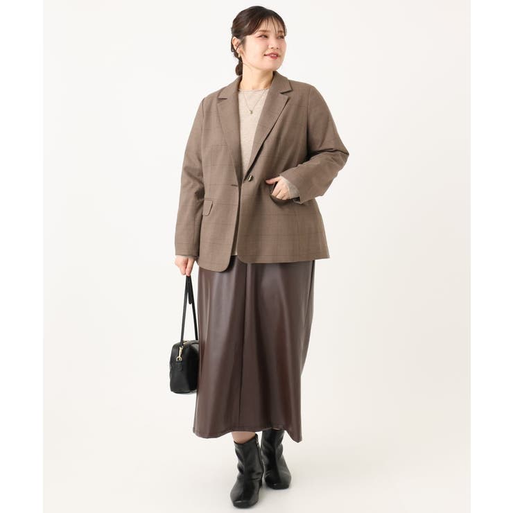 【大きいサイズ】フェイクレザースカート | eur3 | 詳細画像16 