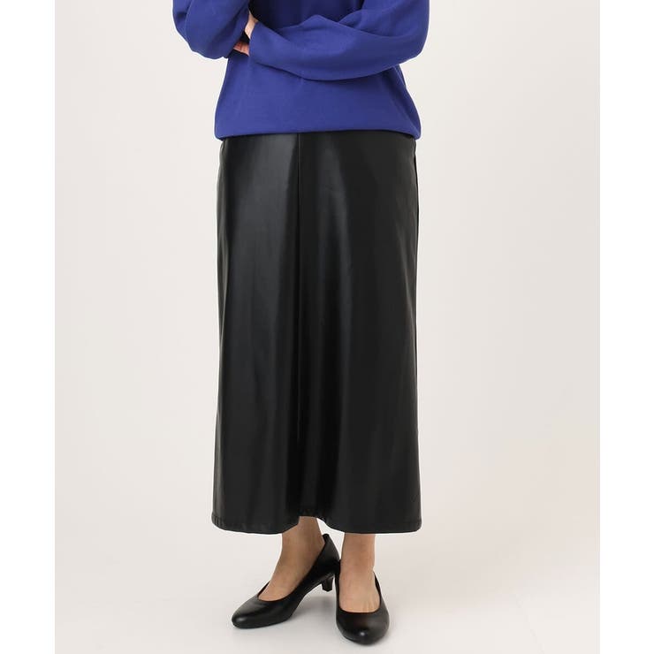 大きいサイズ】フェイクレザースカート[品番：ITKW0023146]｜eur3