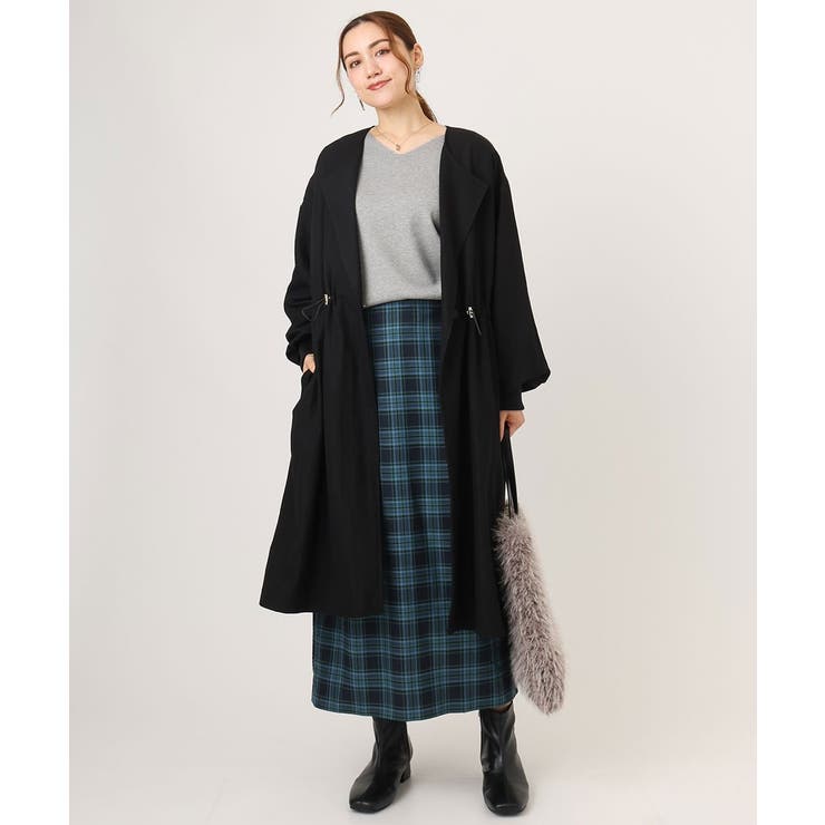 【大きいサイズ】チェックタイトスカート | eur3 | 詳細画像6 