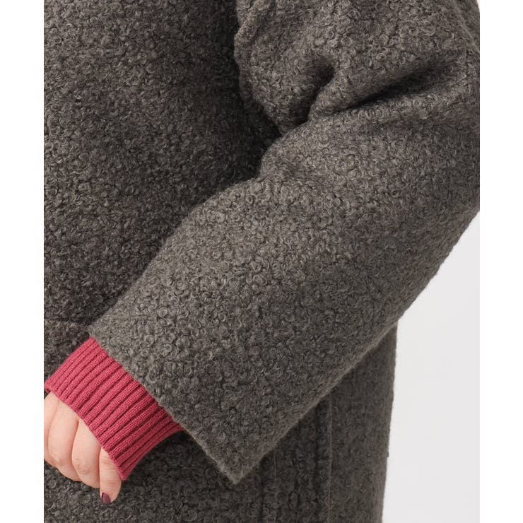 【大きいサイズ】ループブークレリバーシブルコート | eur3 | 詳細画像15 