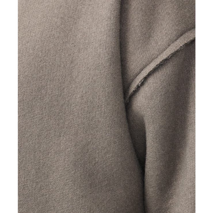 大きいサイズ】ループブークレリバーシブルコート[品番：ITKW0019827